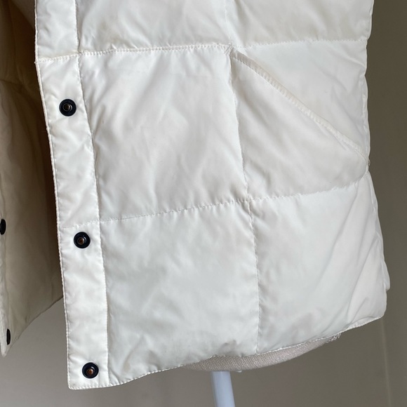 Lands' End Off-White Puffer Vest, S - Picture 7 of 16
